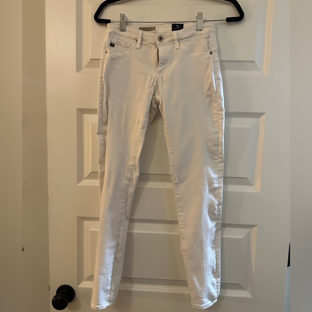 AG White The Legging Ankle Jeans 26R